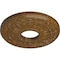 Ekena Millwork Nadia Ceiling Medallion (Canopies up to 4 7/8"), 12 1/8"OD x 3 5/8"ID x 7/8"P, Smokey Topaz Crackle CM12NASTC - alternate 3